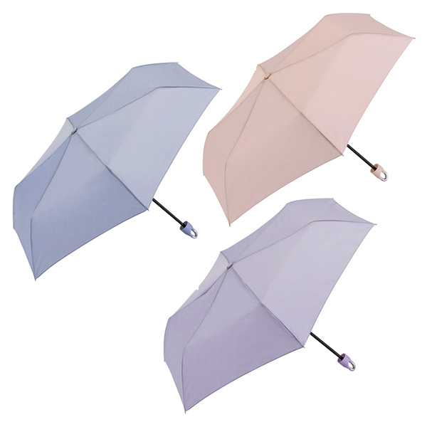 カラビナ付折りたたみ傘【カラー選択可】