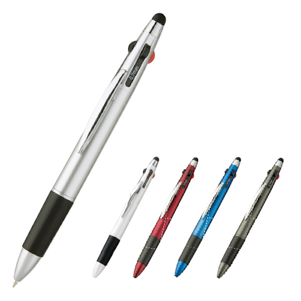 タッチペン付３色＋１色スリムペン(カラー選択可)